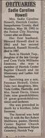 Howell, Sadie Caroline
